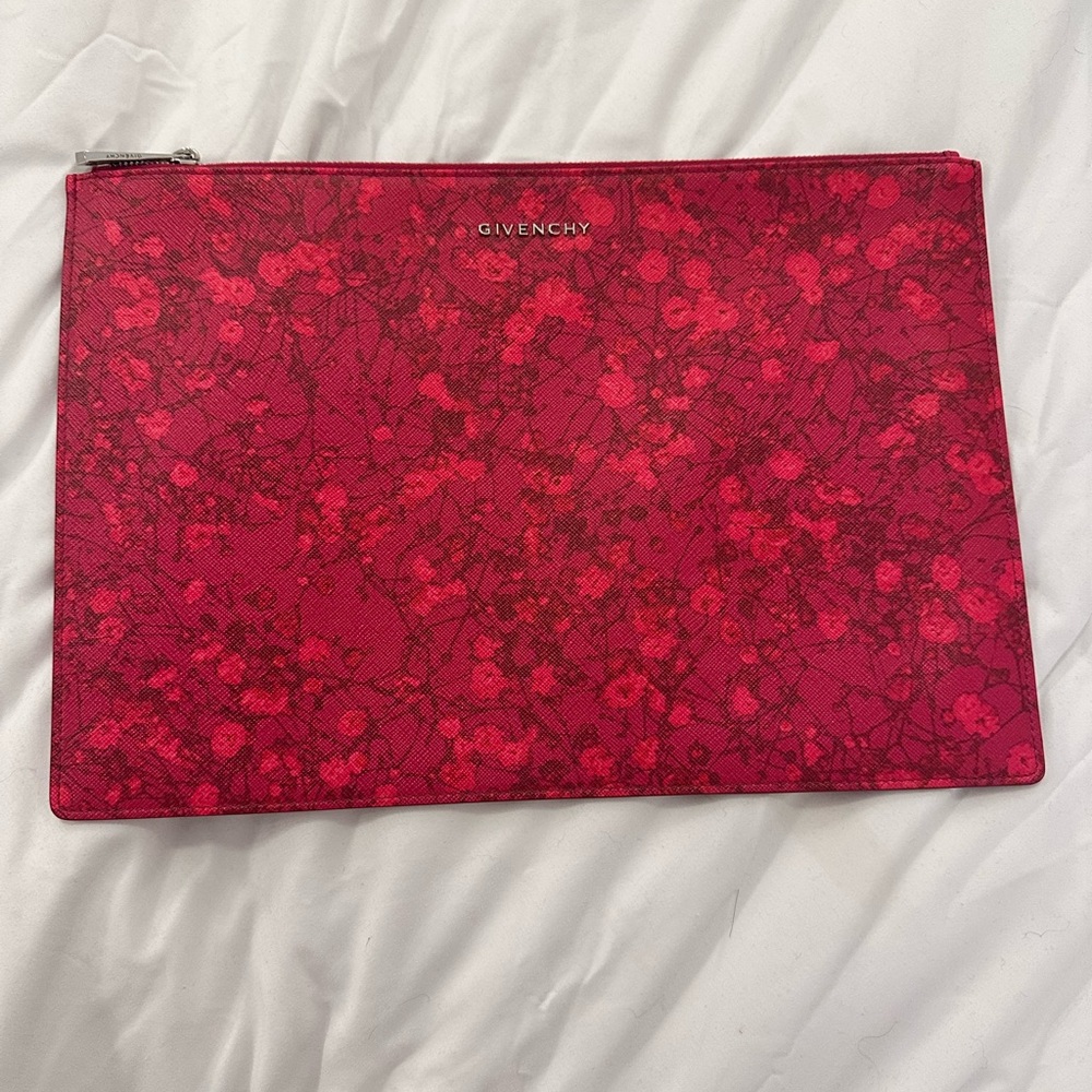 Givenchy Red Floral Clutch